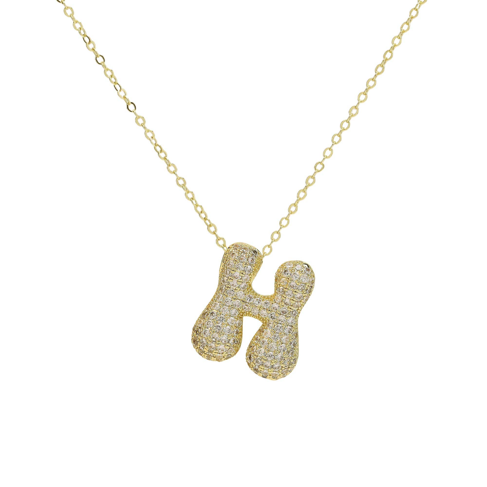Savvy Bling - Venta al por mayor Collares con colgantes/abalorios - Collar Initial Cz Waterdrop en oro de 18 quilates7