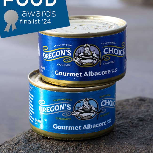 Oregon's Choice Gourmet - Wholesale Tinned Fish - Gourmet Albacore Tuna, Lightly Salted Tinned Fish 7.5 oz0