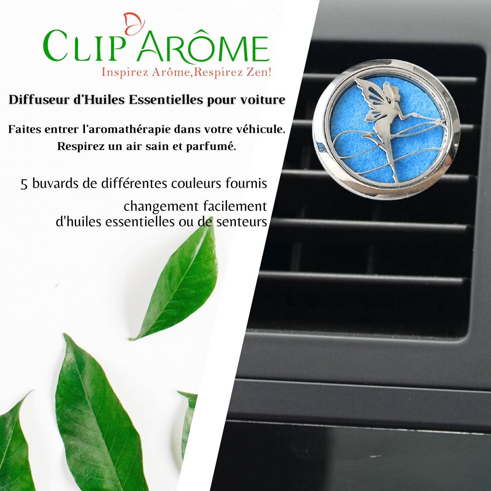 Zen'Arôme – wholesale Car Freshener - Unisex – Car Air Freshener Clip'Arôme - Angel1