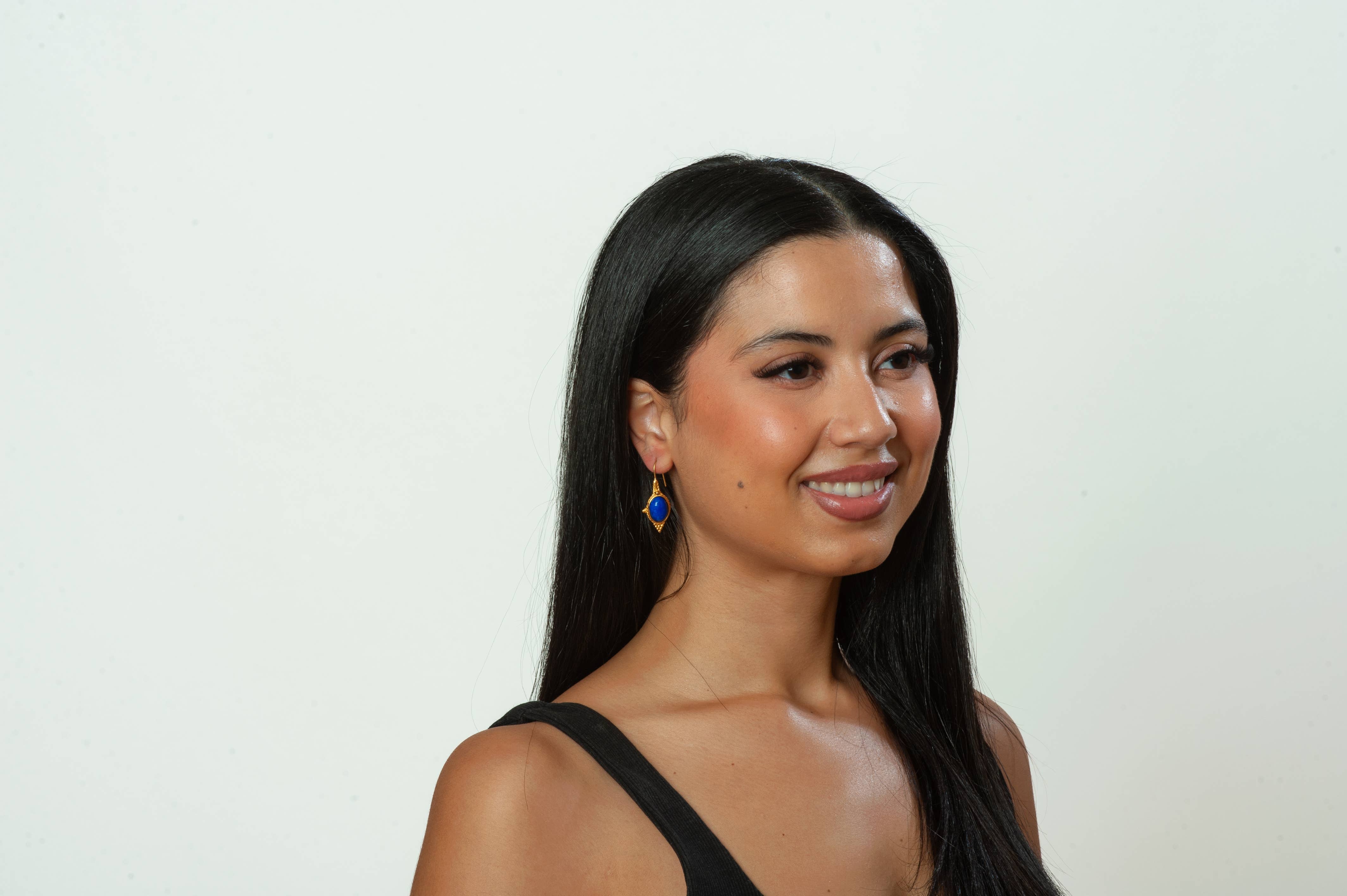 Discoveries, Inc. – wholesale Dangle earrings – Egyptian Revival Lapis Earrings6