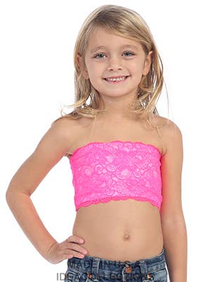TOP IN TUBO DI PIZZO PER BAMBINI per la vendita all'ingrosso da parte di KurveShop