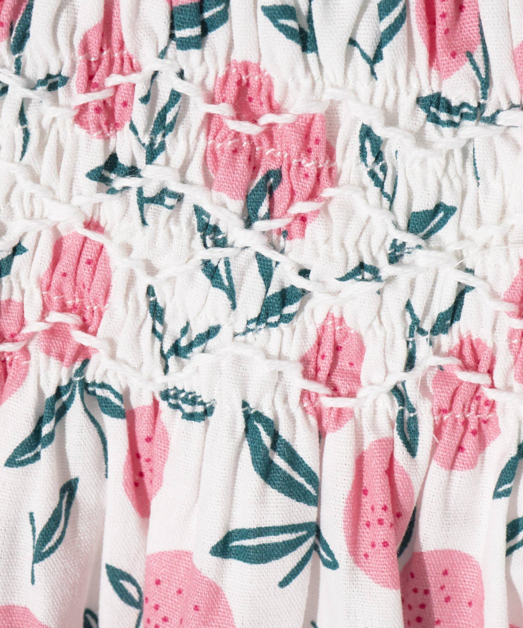 Petit Confection – Großhandel Bekleidungsset – Baby – Smok-Kleider-Set mit rosa Zitronen1