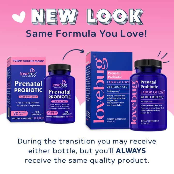 LoveBug Probiotics - Wholesale Pre-Natal Supplement - Maternity - Prenatal Probiotic - Tummy Sooth Formula