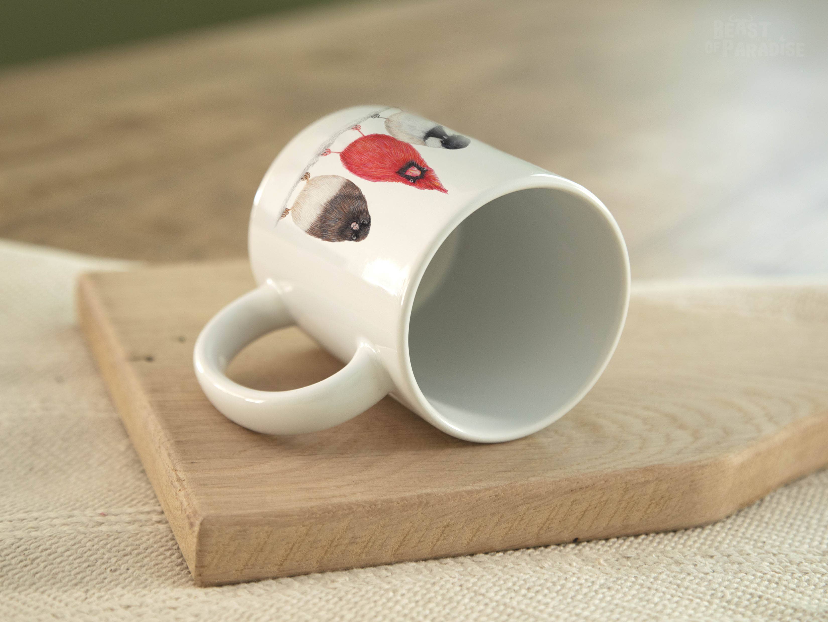 Beast of Paradise - Wholesale Coffee/Tea Cup - Ceramic Mug, North American Birds, Funny Mugs, Animal Mug4