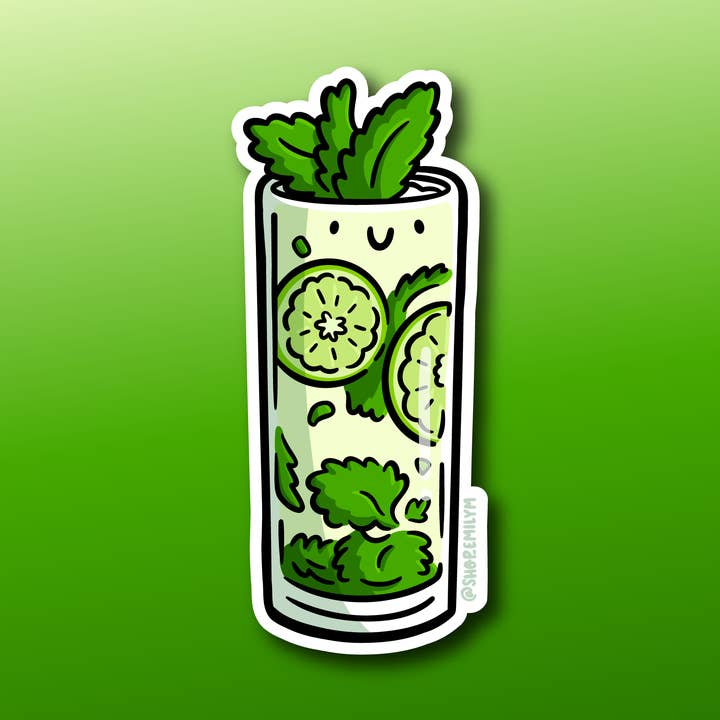 Mojito Sticker for wholesale by Shop Emily M