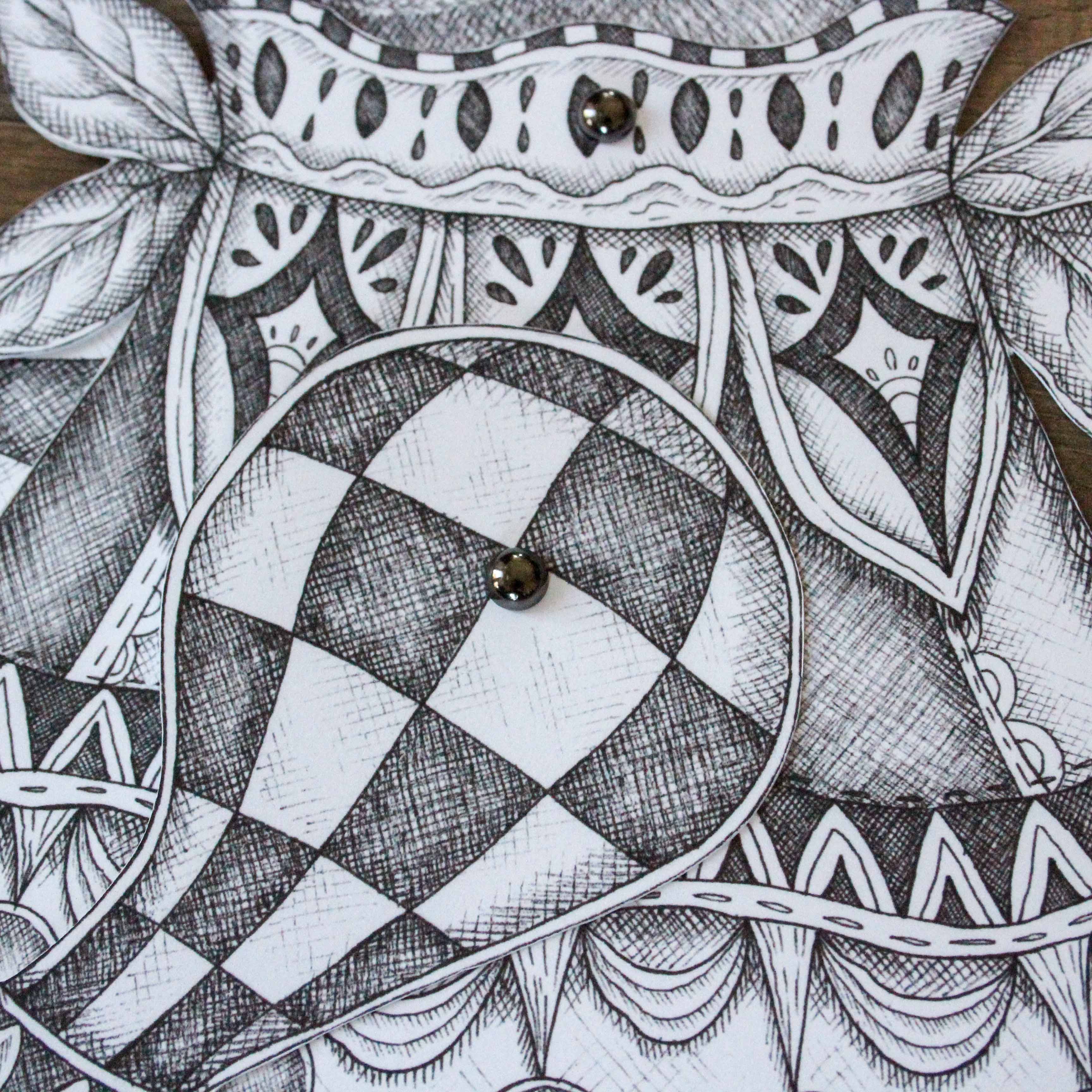 Mackenzie Myrick Studio - Wholesale Wall Accent - The Painter | Articulated Rabbit Decoration7