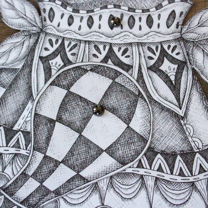 Mackenzie Myrick Studio - Wholesale Wall Accent - The Painter | Articulated Rabbit Decoration7