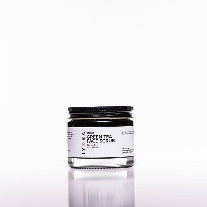 Matcha Green Tea Face Scrub for wholesale by Iyoba