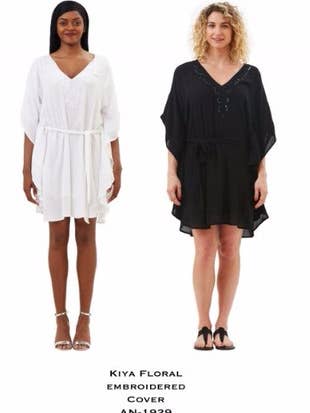 Housse brodée florale Kiya pour la vente par Amita Naithani