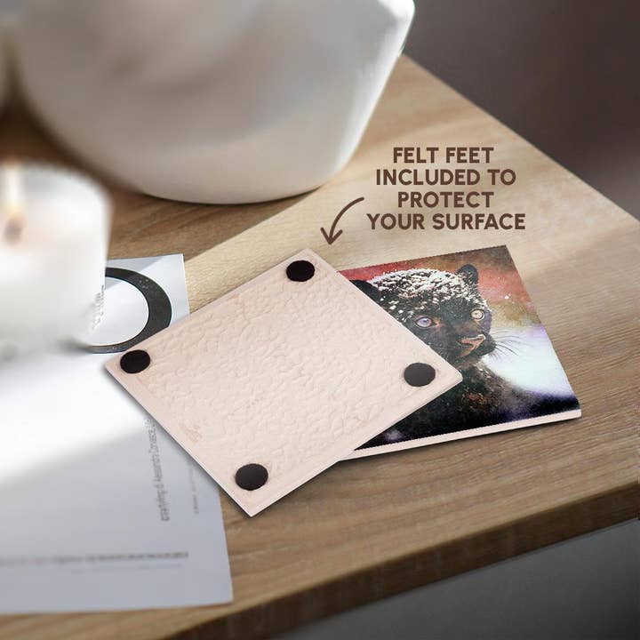 3dRose - Wholesale Coasters - 3dRose, Baby Panther Image Of Watercolor Painting, Coaster3