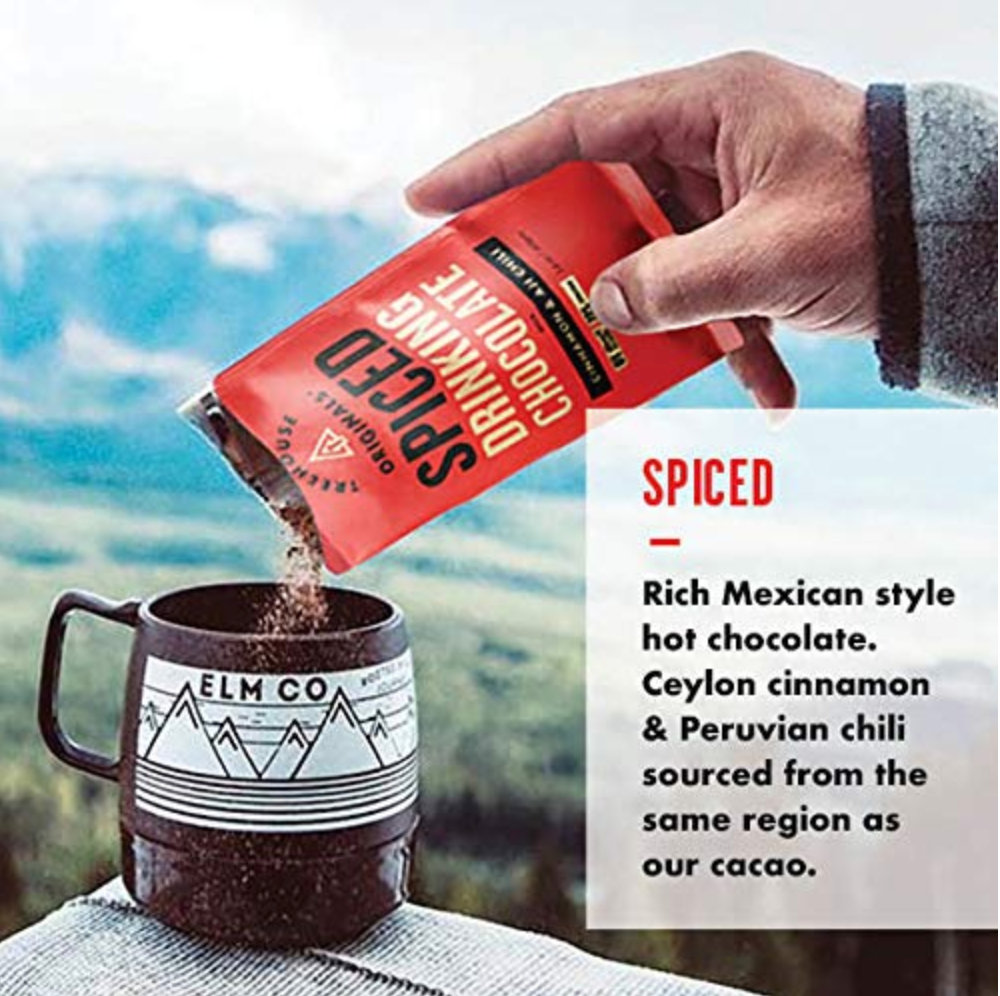 Treehouse Originals - Wholesale Hot Cocoa Mix/Kit - Cinnamon Chili Organic Dark Hot Chocolate, Single Serving5