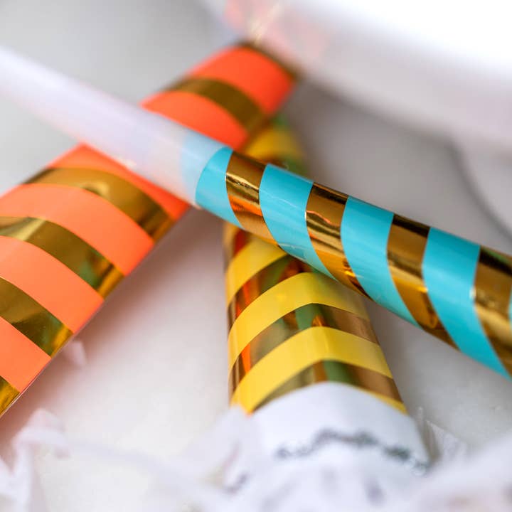 Party Partners - Wholesale Party Favor - Striped Party Horns7