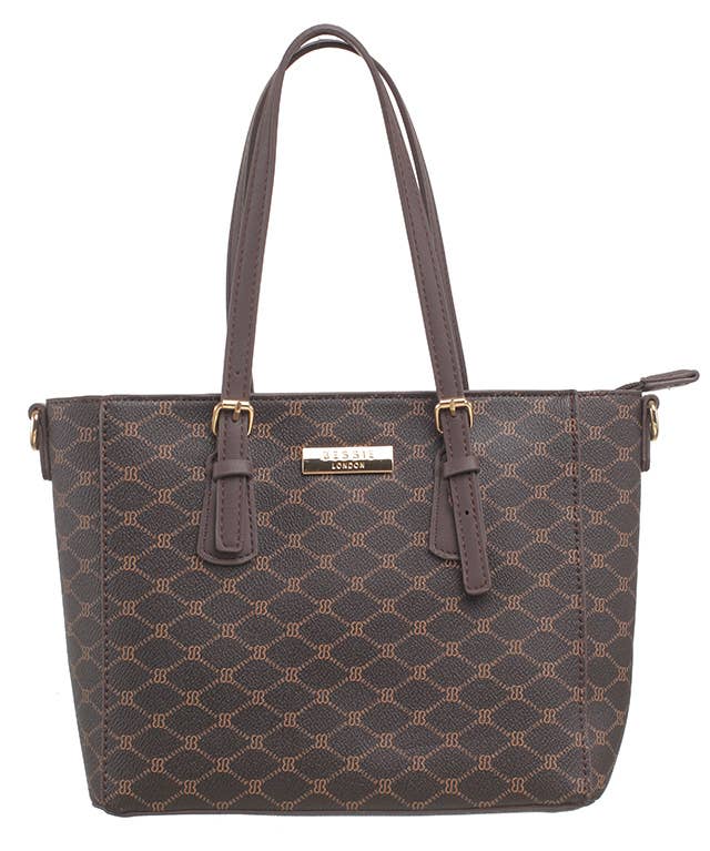 Bessie London - Wholesale Shoulder Bag - Women's - MONOGRAM 2 IN 1 SHOULDER BAG32