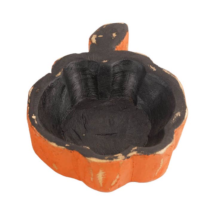 My Amigos Imports - Wholesale Candle Holder - Pumpkin-Small-Candle Ready-Original Design-6x8 inches18