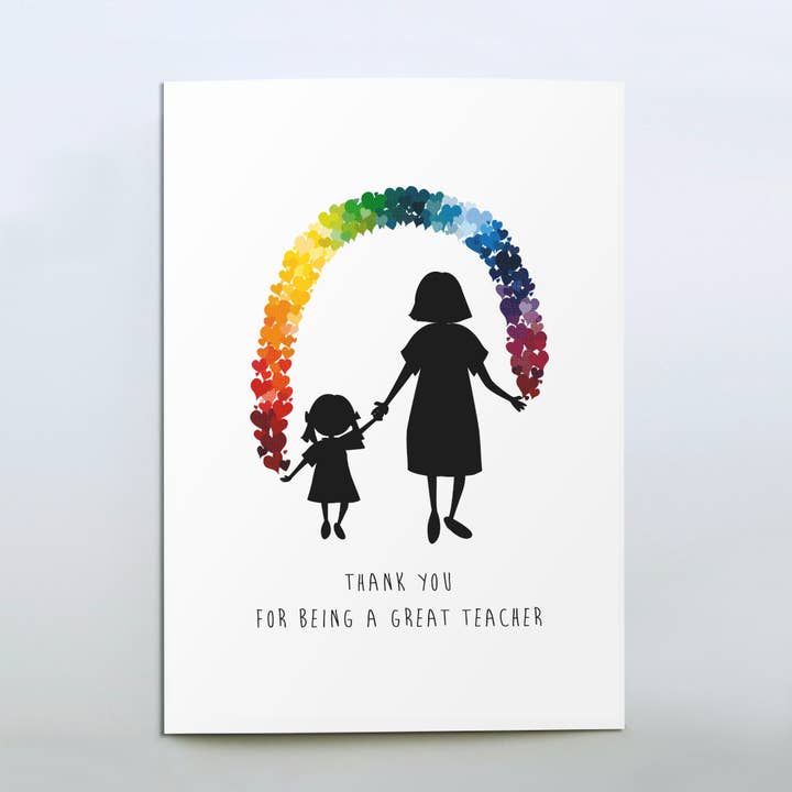 Thank You Teacher card, Thank You Nursery, End of Term for wholesale by Dotti Lee
