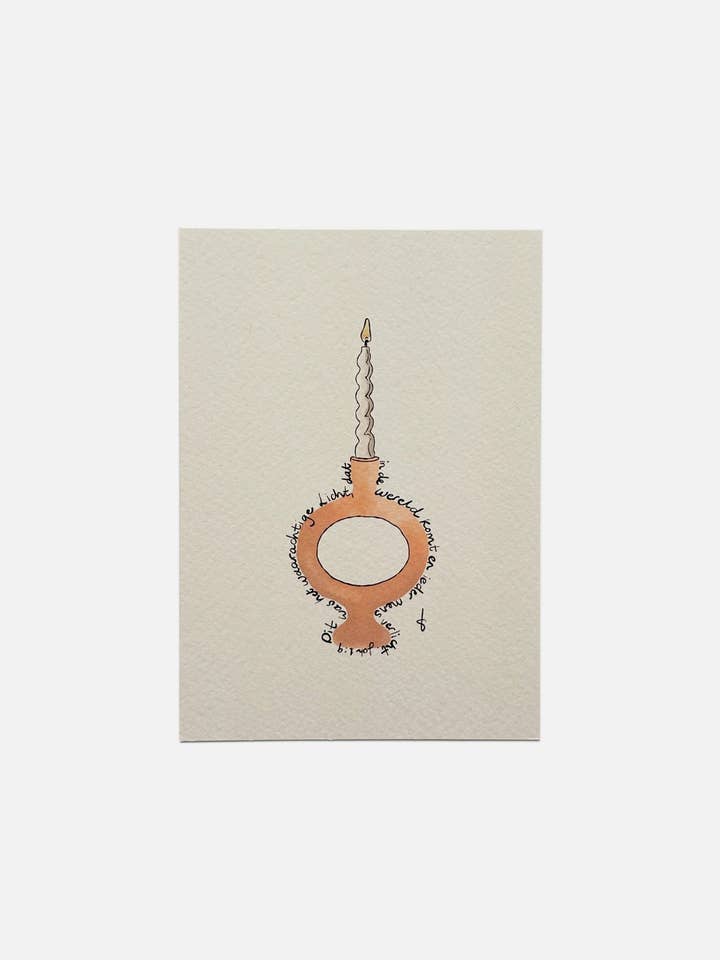 Karte Kerzenhalter Bibelvers Farbe für den Großhandel von Studio Blits