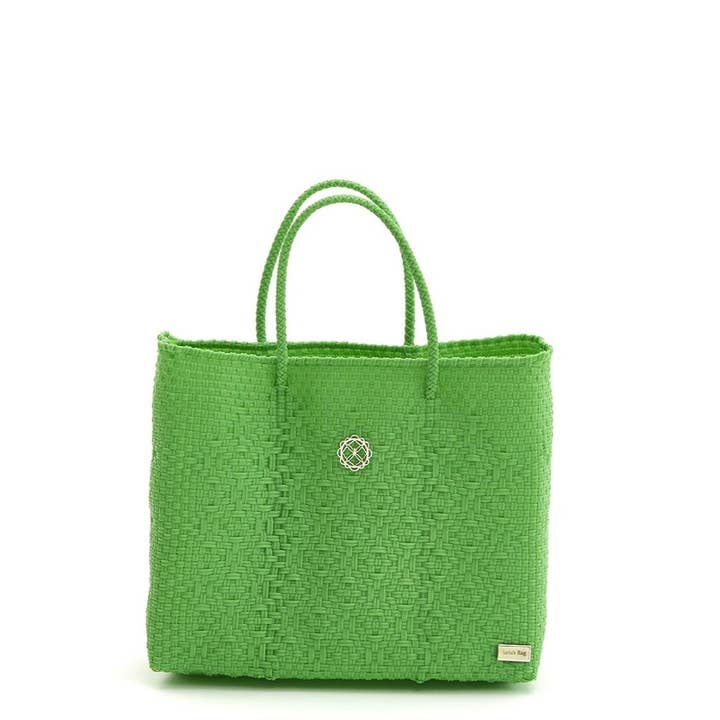 SMALL GREEN TOTE BAG for wholesale by Lola's Bag by Georgina Herrera