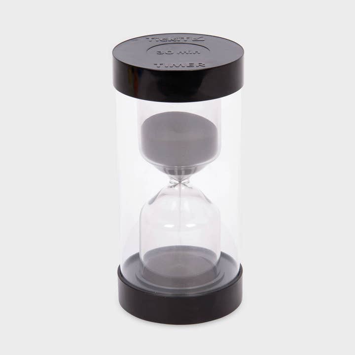 Temporizador de areia colorida - 30 min. Preto por atacado de Commotion (Europe) BV