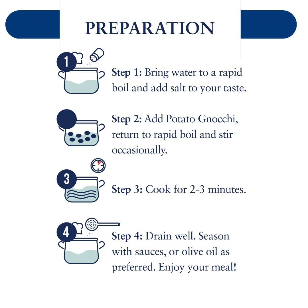 Wholesale Italian Food - Wholesale Pasta - L'Oro Del Sud Gluten Free Potato Gnocchi (12 Pack x 1 lb)4