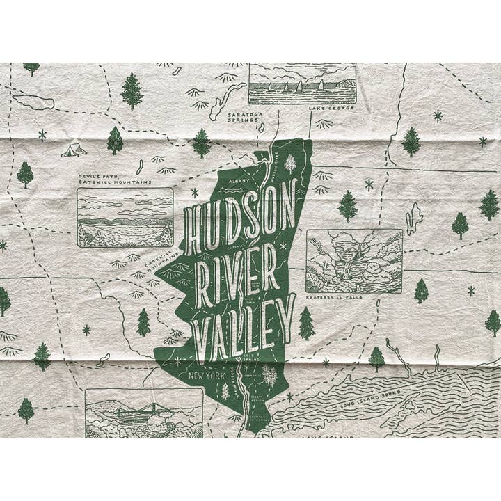 Noteworthy Paper & Press - Wholesale Tea Towel - Hudson River Valley Towel4