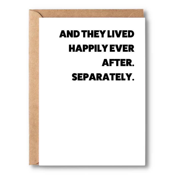 Et ils ont vécu heureux pour toujours. Séparément pour la vente par Simple Scribble