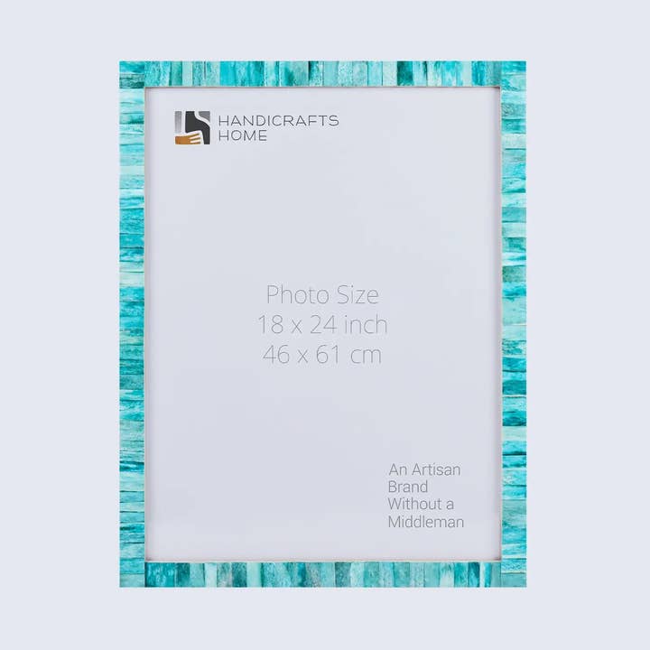 Poster Frames Classic Green Bone Inlay Collection, 23 Sizes for wholesale by Muqeem & Brothers