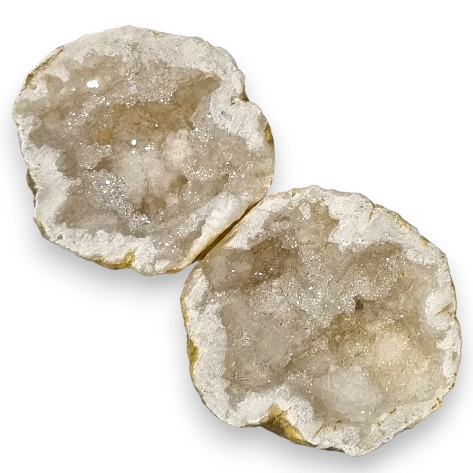 FW Wholesale - Vente Pierre et cristal de spiritualité - Géode de quartz clair entière [coupée en deux]0