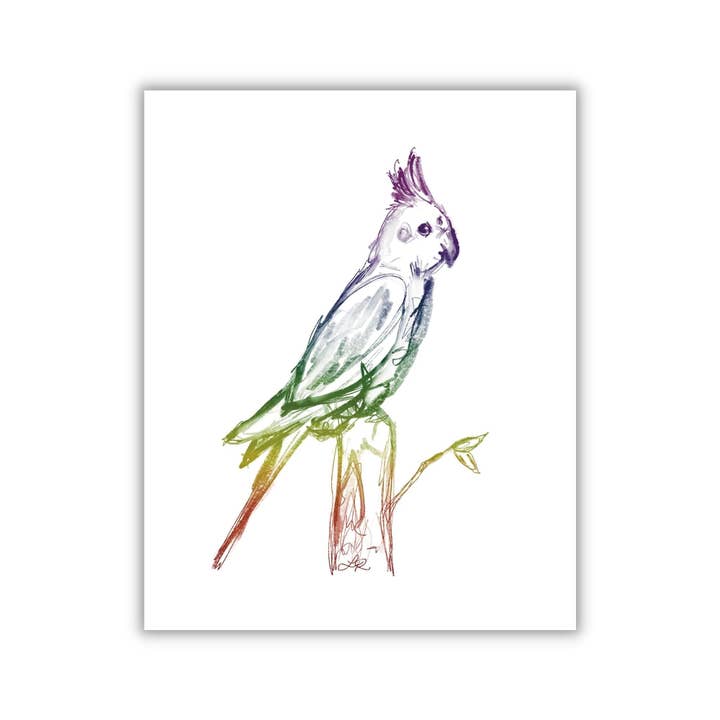 Rainbow Cockatiel for wholesale by The Painted Lace
