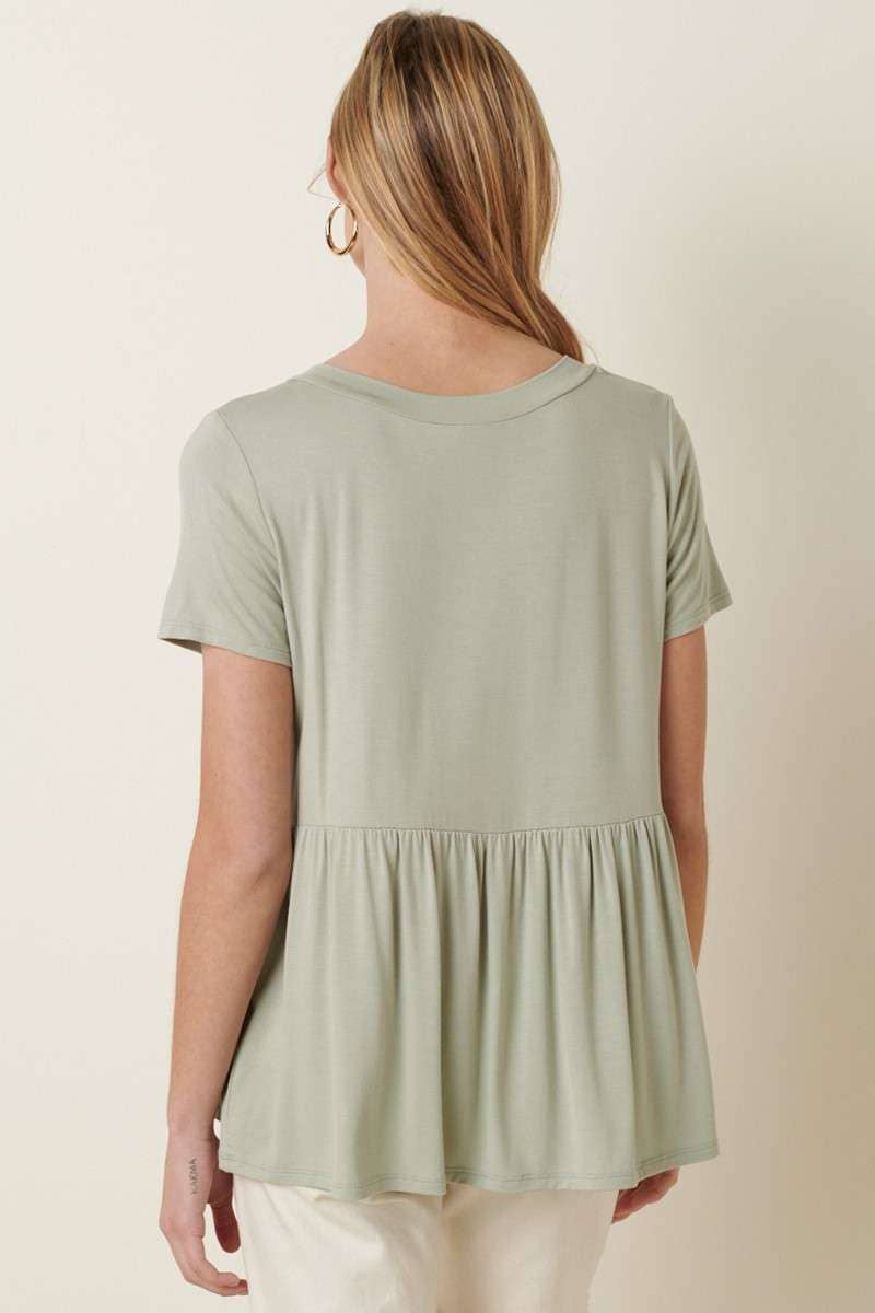 mittoshop - Wholesale Tunic - Women's - BT8128-BAMBOO V-NECK BABYDOLL TOP12