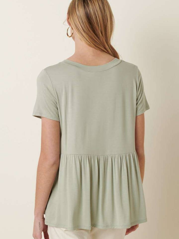 mittoshop - Wholesale Tunic - Women's - BT8128-BAMBOO V-NECK BABYDOLL TOP12