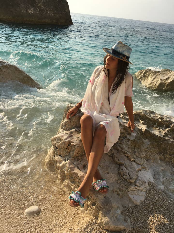SIBYLLADELPHICA - Vendita all'ingrosso Sandali - Donna - Sandali in Pelle e Raffia "Chica Boom"