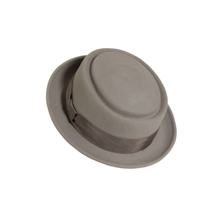 American Hat Makers - Wholesale Fedora - Unisex - Crushable Wool Felt Pork Pie Hat - Style Chi-Town