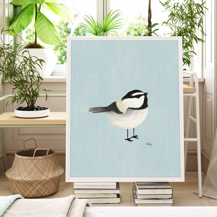 Annie Bailey Art - Wholesale Art Print - Mountain Chickadee - bird illustration Print4