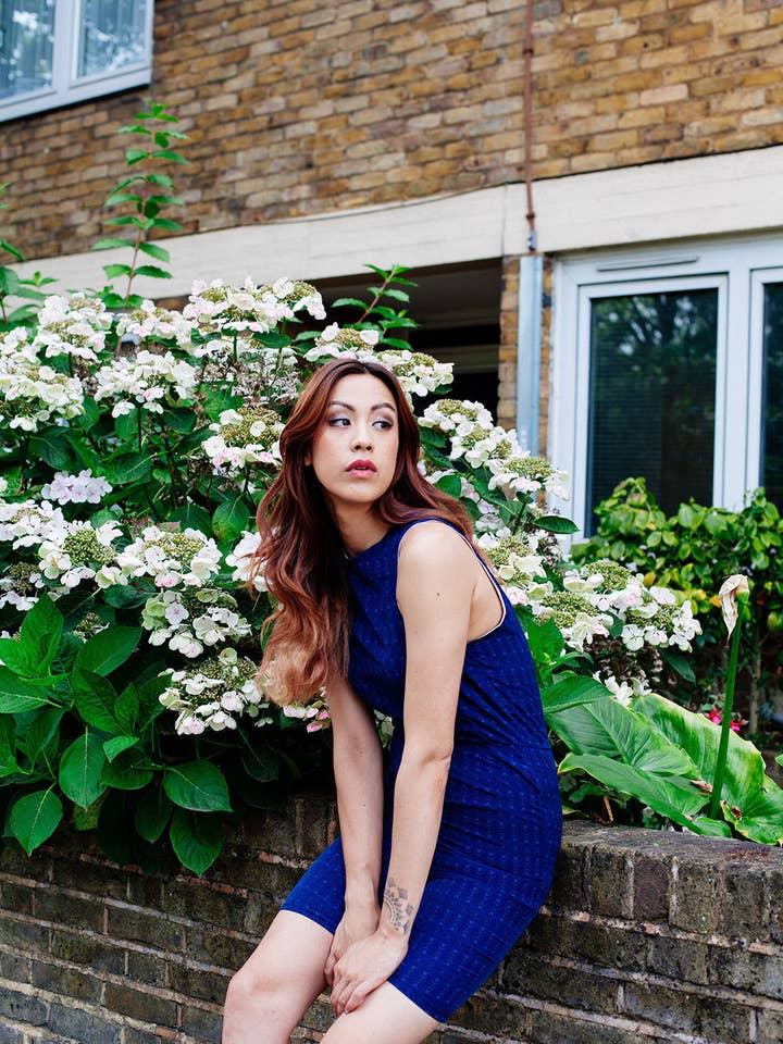 Ocean - Macacão Viscose para mulheres, azul-marinho por atacado de Madia & Matilda