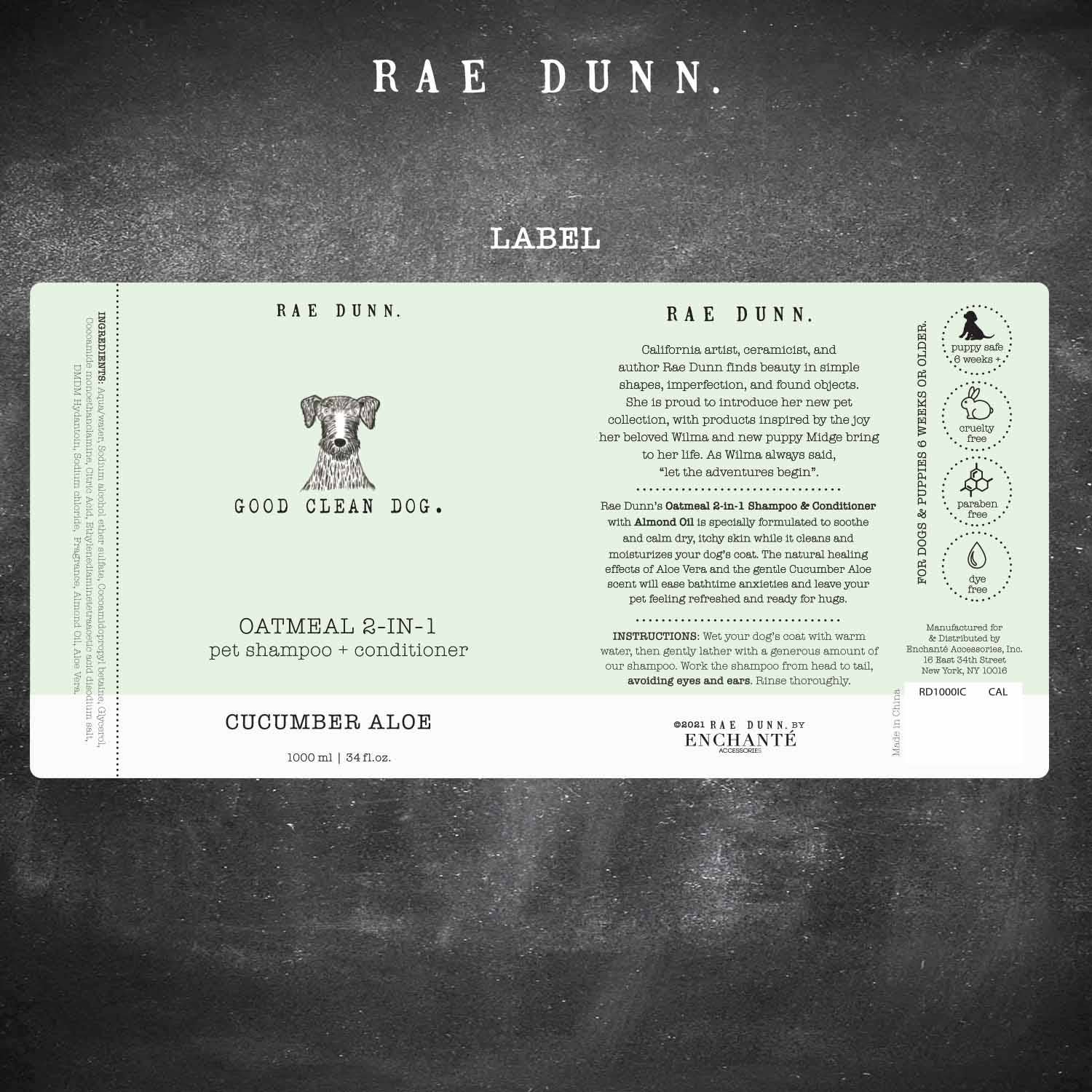 Precious Tails - Wholesale Pet Shampoo - Dog - Rae Dunn Pet Shampoo Icons - 1000ml16