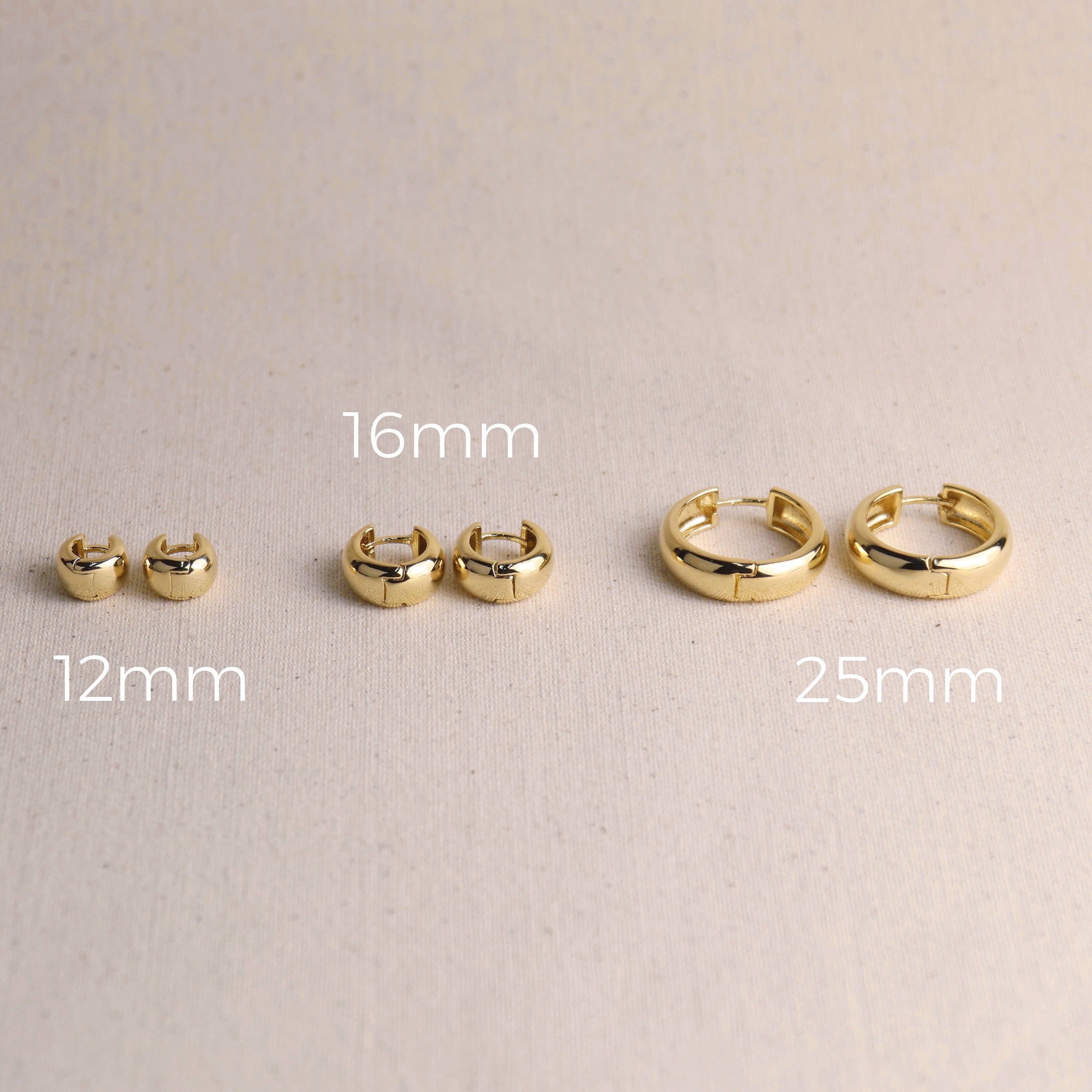 GoldFi – Engroshandel Hoops – 18 k guld fyldt Chunky Hoop Øreringe7