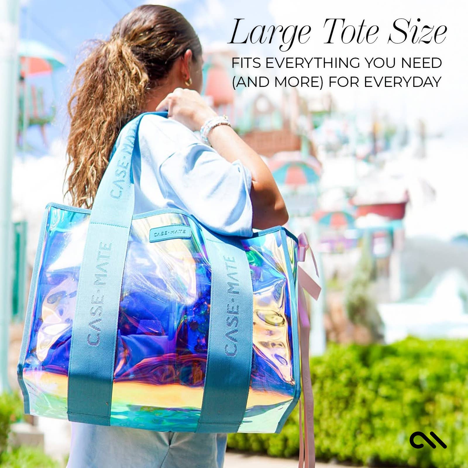 Case-Mate - Wholesale Tote Bag - Women's - Case-Mate Emerald Blue Soap Bubble Jelly Tote Bag2