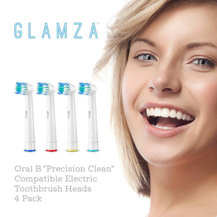 My Wholesale Warehouse - Wholesale Toothbrush - Oral B "Precision Clean" Compatible Electric Toothbrush Heads 4 Pack