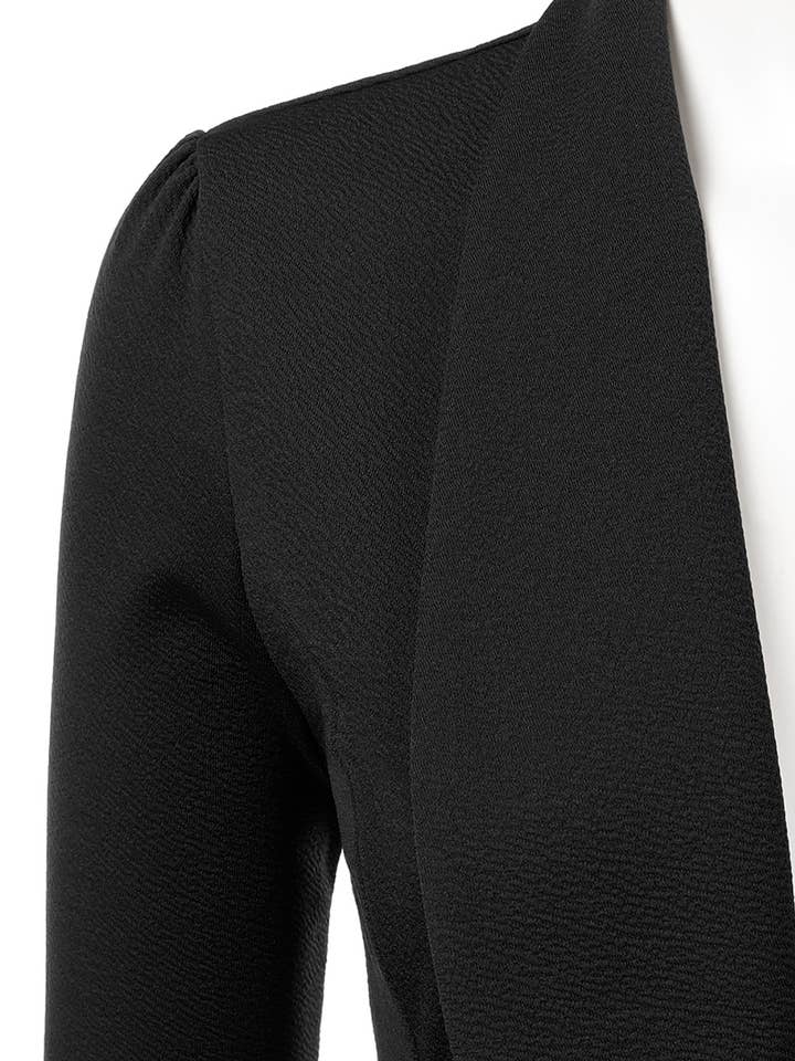 NINEXIS - Wholesale Blazer - Women's - CWOBL089_Casual Work 3/4 Sleeve Open Front Blazer
