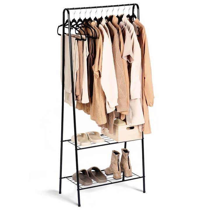 Rail de vêtements en métal noir 153 cm pour la vente par Vilde