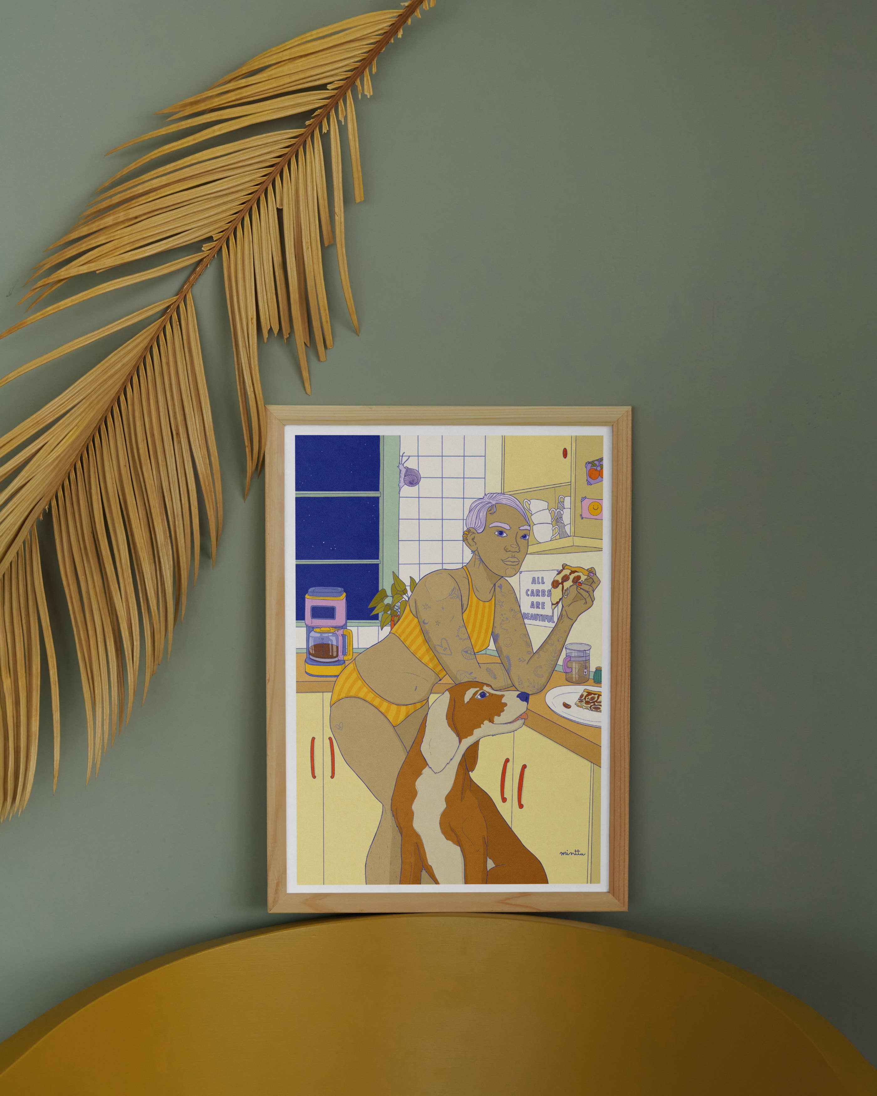 minttu illustrations - Wholesale Art Print - Art print "all carbs are beautiful"1