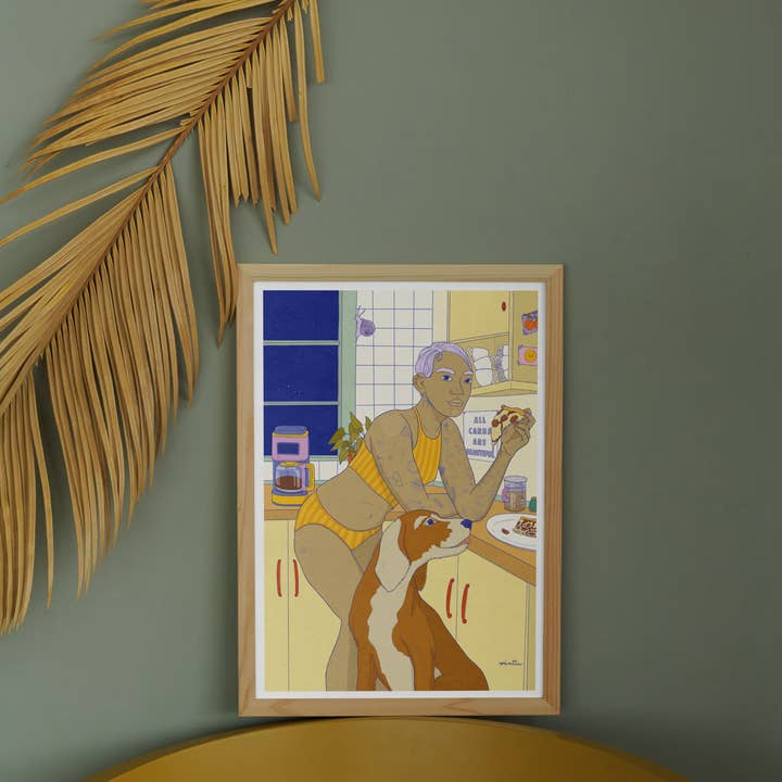 minttu illustrations - Wholesale Art Print - Art print "all carbs are beautiful"1