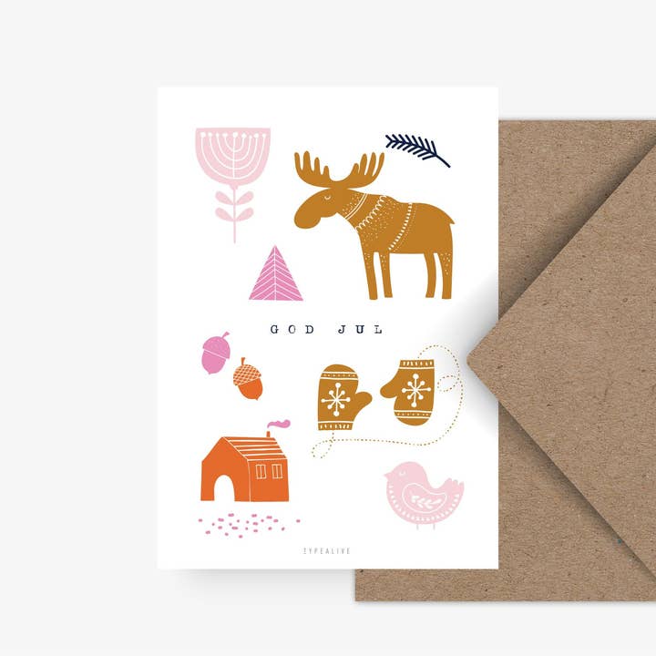 Postcard/ Swedish Christmas No. 1 for wholesale by typealive