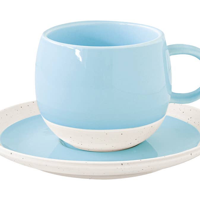 Kaffekopp med fat 120 ml – R1885#PTBL för wholesale av Easy Life