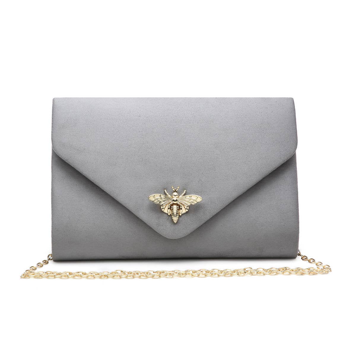 Papaya Fashion Ltd – Engroshandel Clutch - Dame – Y256 ruskind clutch med bi-formet lås3