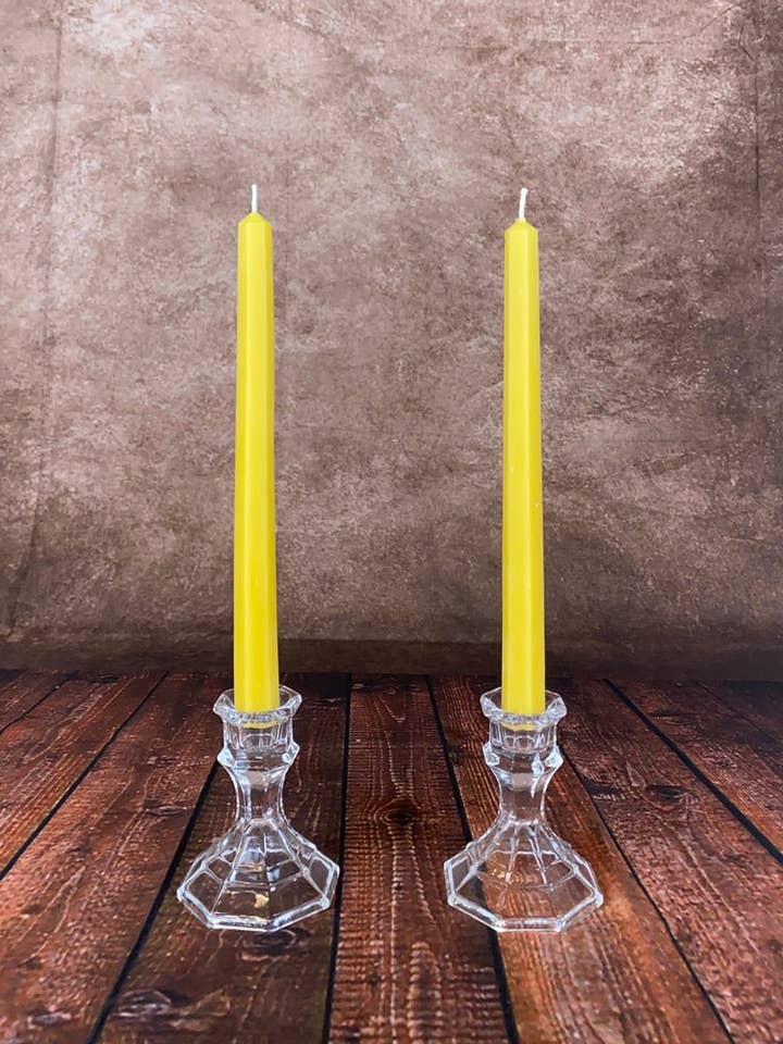 10 inch Hexagon tapers (Pair) for wholesale by Beelite Candles