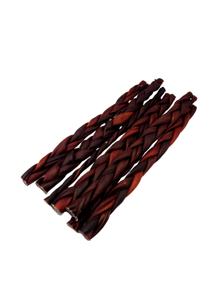 Dibo Pet Foods - Wholesale Pet Treats - Dog - Braided Beef Collagen Stick Brown - 12"4