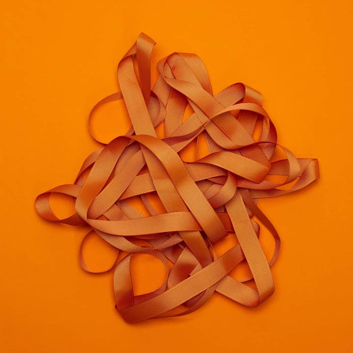 My Pretty Circus - Wholesale Ribbon - Gift Wrapping - Orange gift ribbon, 16mm x 5m grosgrain ribbon - easy to tie0