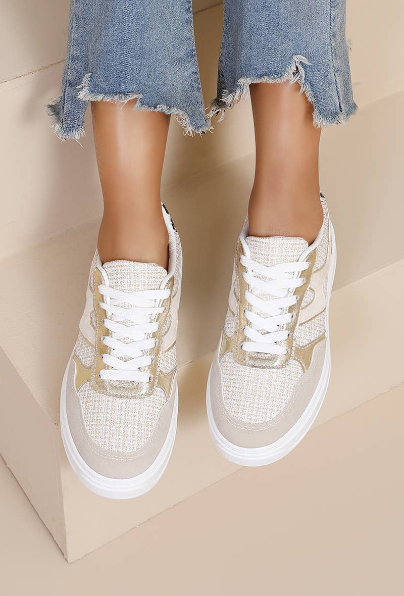 Joia Paris – wholesale Vardagssneakers - Dam – Sköna dam sneakers i texturerat tyg SL-22012