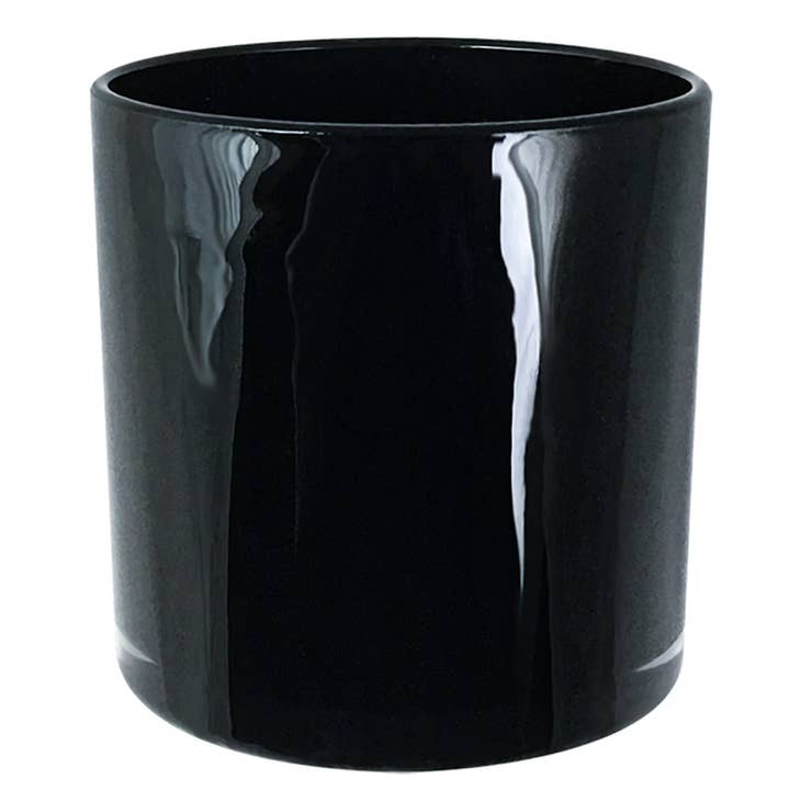 General Wax - Candle Making Supplies – wholesale Candle holder – 18 oz Sydney Black- Candle Making Jar
